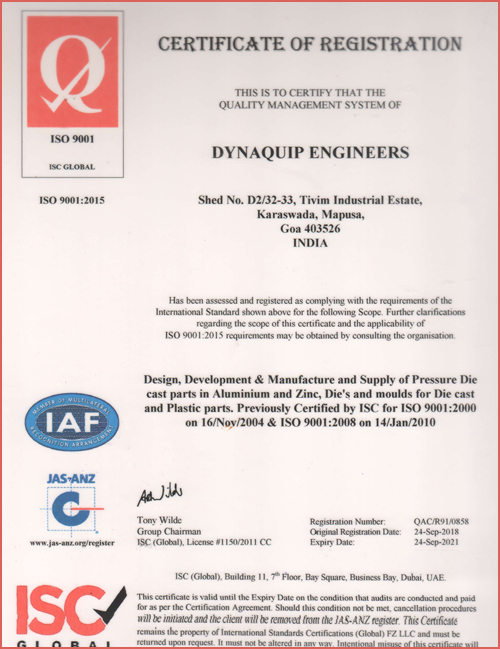 iso certificate